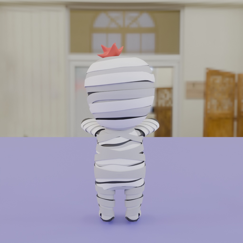 【Blender】 ミニミイラ男 mini-mummy【VRChat】