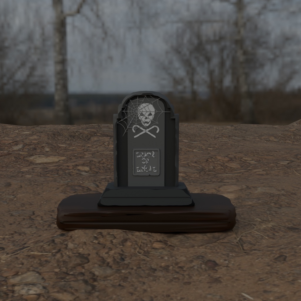 【Blender】 ハロウィン墓石・棺桶 halloween gravestone【VRChat】