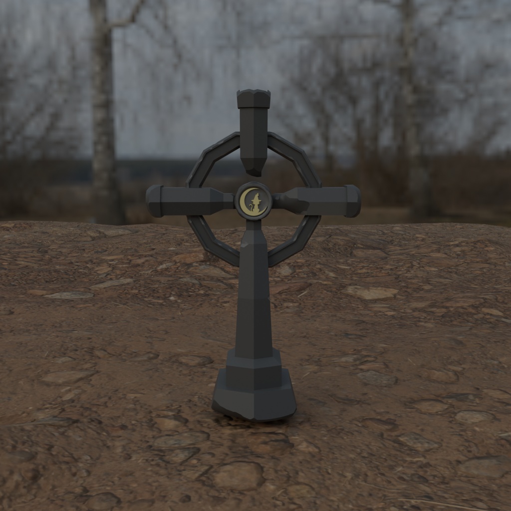 【Blender】 ハロウィン墓石・棺桶 halloween gravestone【VRChat】