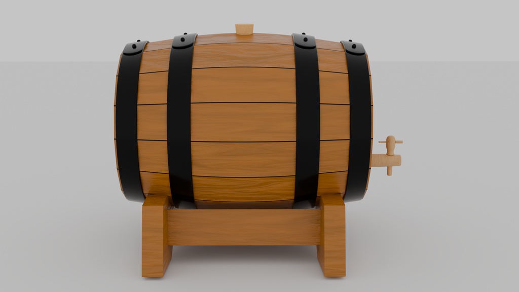 【Blender】 ボジョレーヌーボーセット Beaujolais nouveau set 【Model】