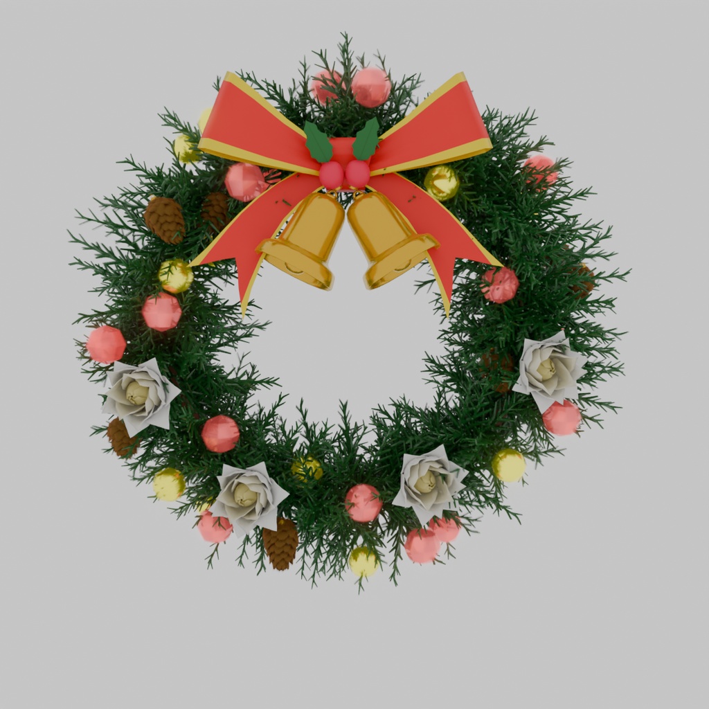 【Blender】 クリスマスリース christmas wreath【VRChat】