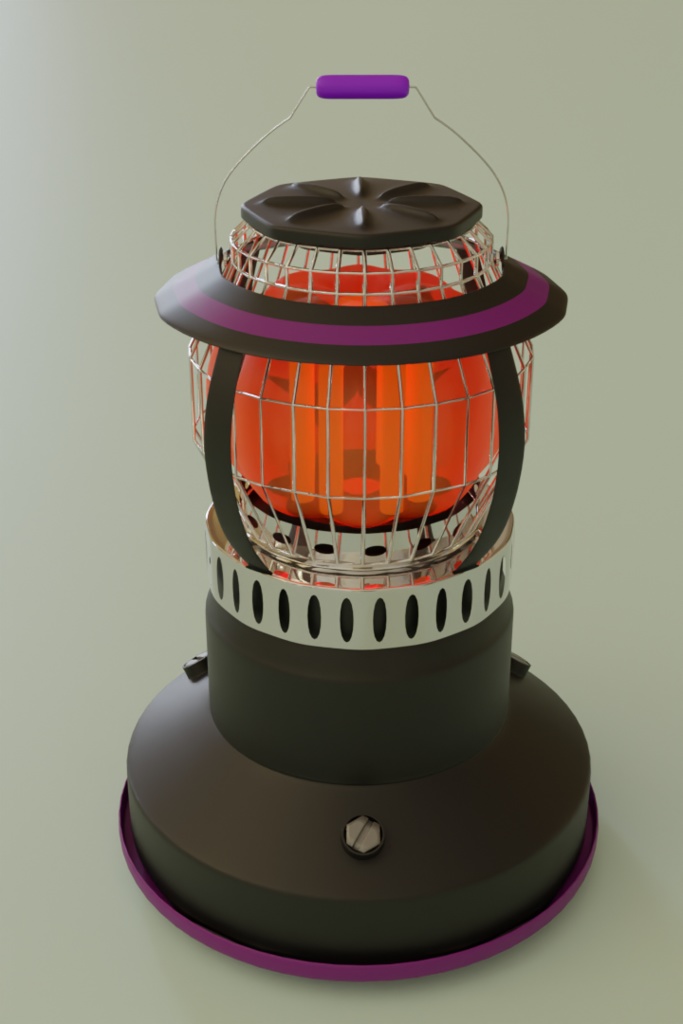 【Blender】 ジャックオーランタンのストーブ jack o lantern stove【VRChat】