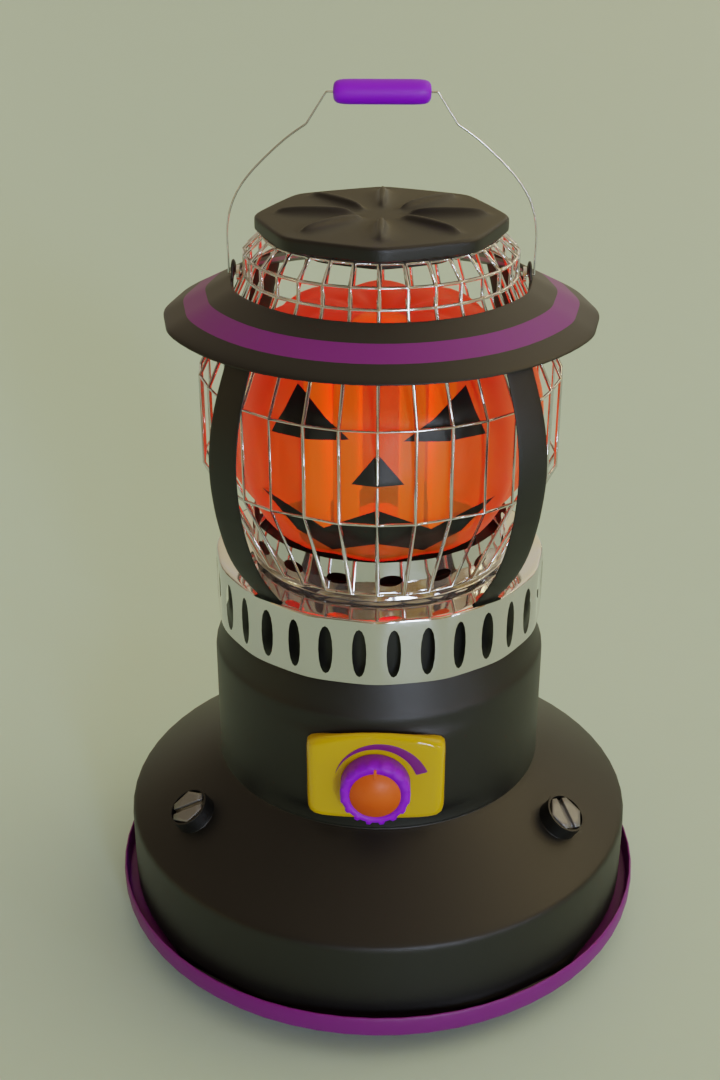 【Blender】 ジャックオーランタンのストーブ jack o lantern stove【VRChat】