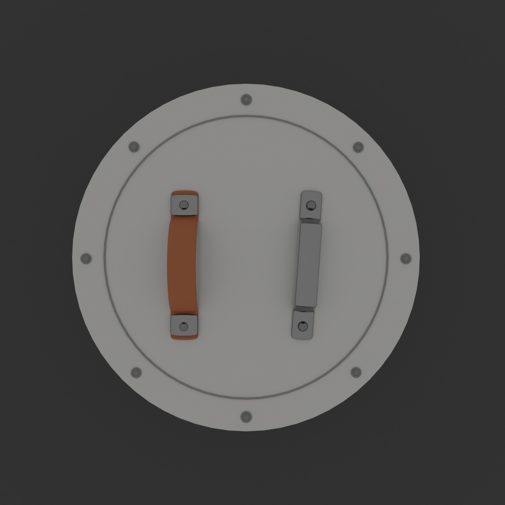 【Blender】ジャックオーランタンの盾 jack o lantern shield【VRChat】