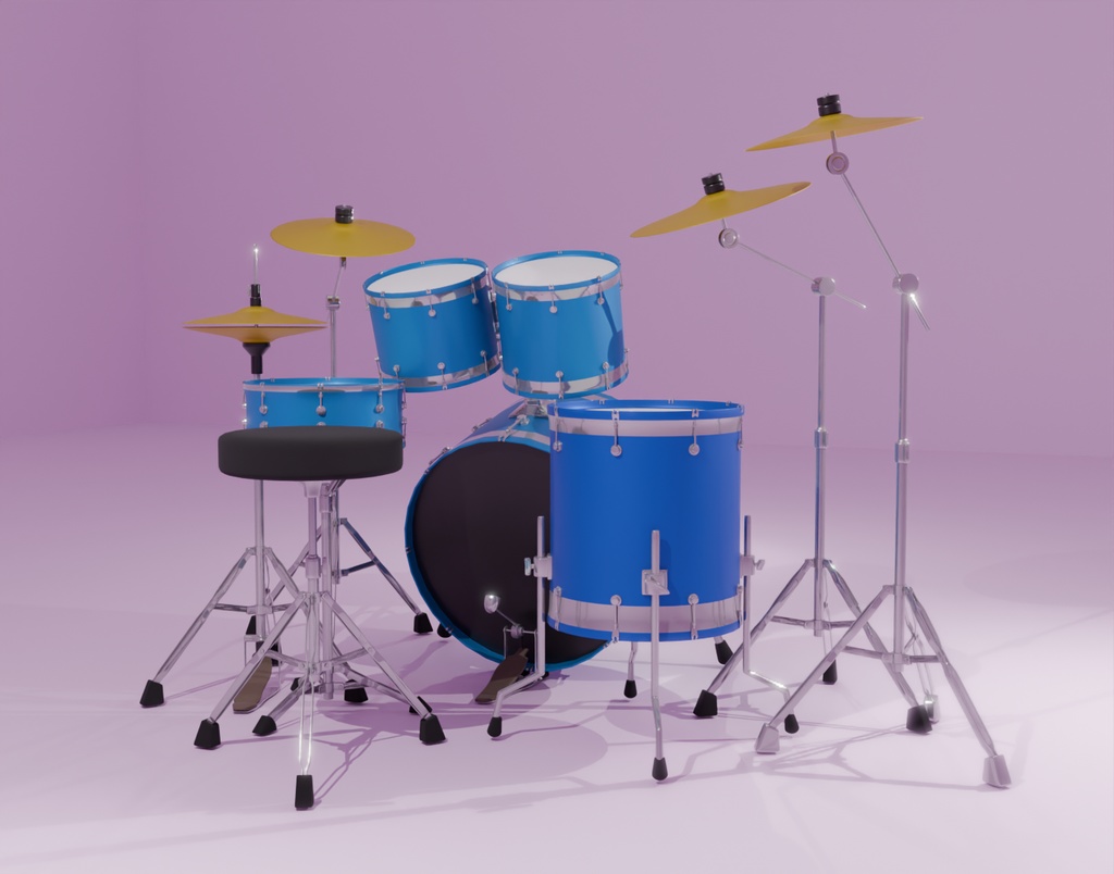 【Blender】ドラム Drum【VRChat】