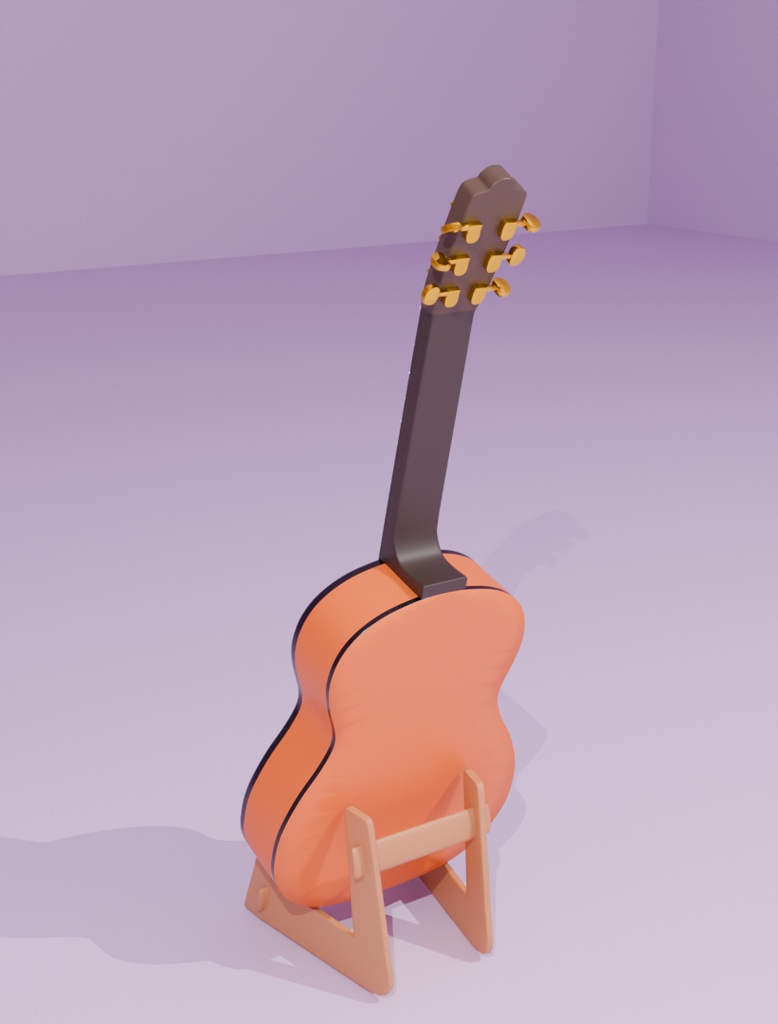【Blender】アコースティックギター acoustic guitar【VRChat】