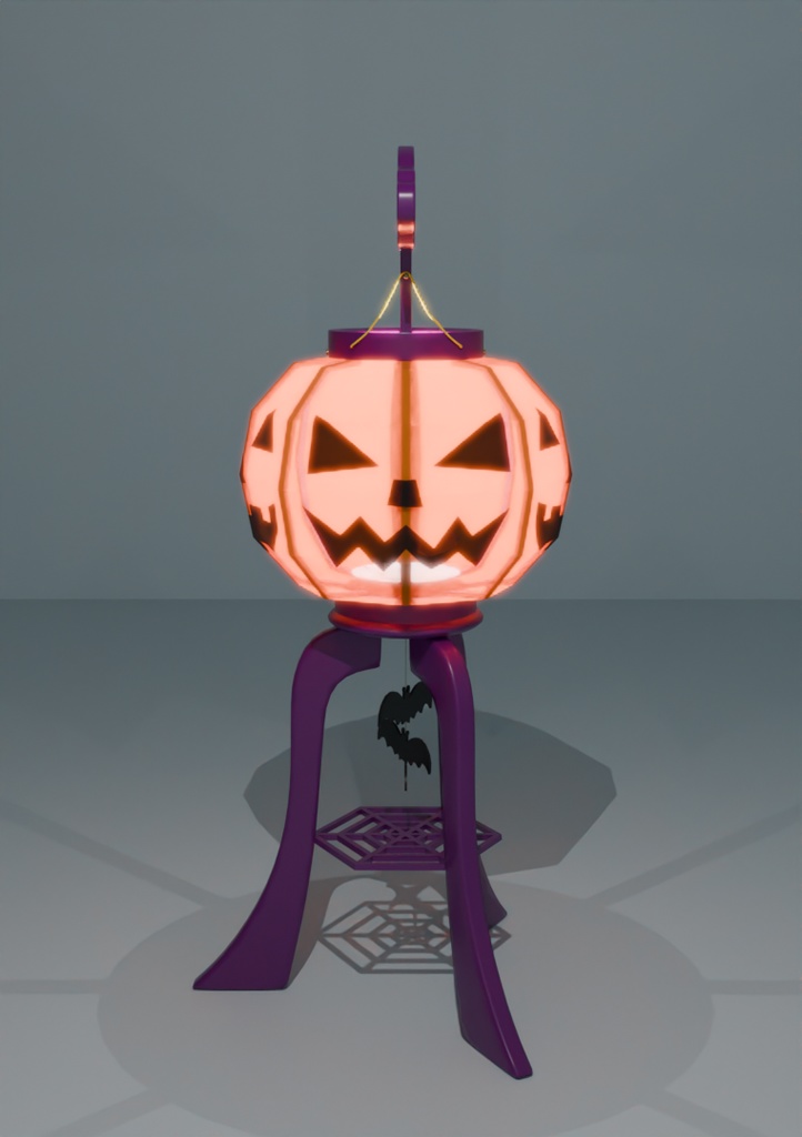 【Blender】 ジャックオーランタンの行燈 jack o lantern "andon"【VRChat】