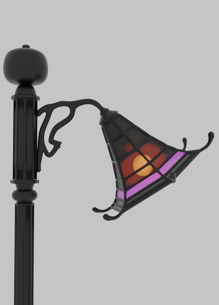 【Blender】ハロウィンの街燈 halloween street lights【VRChat】