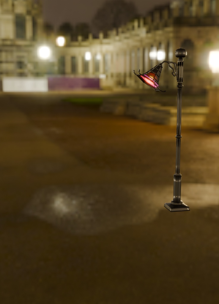 【Blender】ハロウィンの街燈 halloween street lights【VRChat】