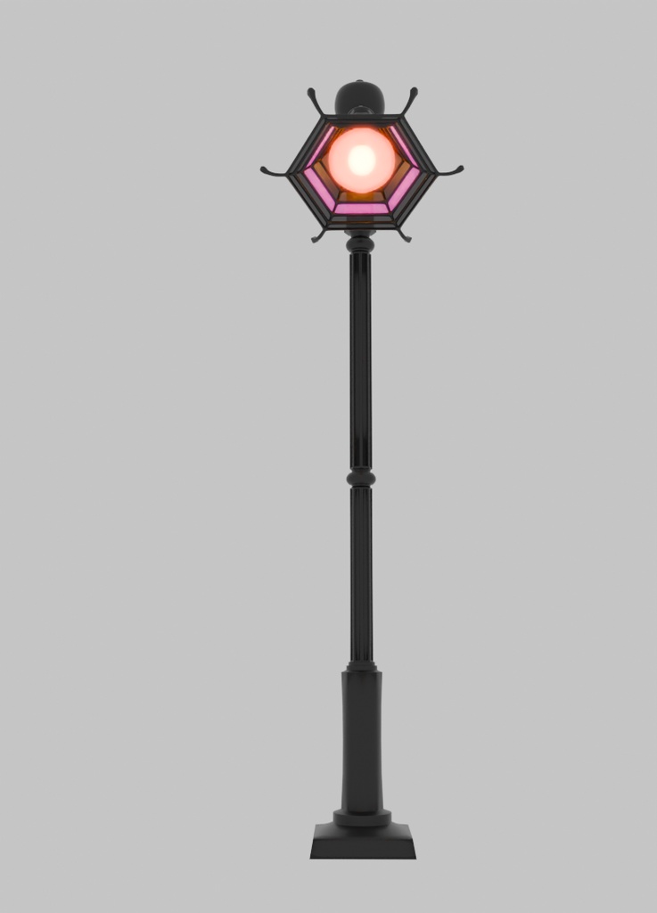 【Blender】ハロウィンの街燈 halloween street lights【VRChat】