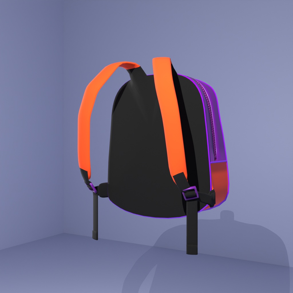 【Blender】ジャックオーランタンのリュックサック jack o lantern backpack【VRChat】