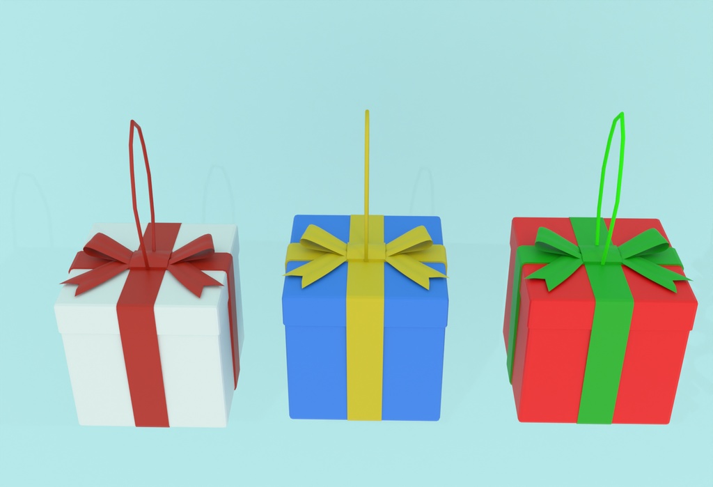 【Blender】 クリスマスオーナメントセット christmas ornament set 【VRChat】