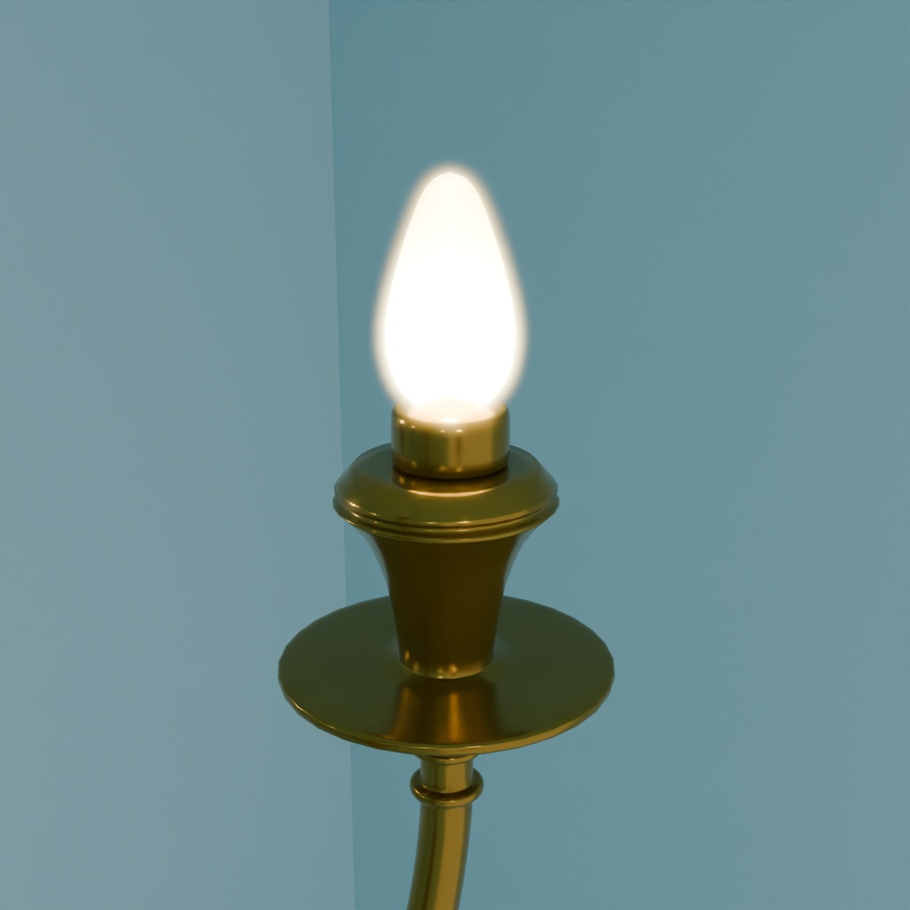 【Blender】 クラシックシャンデリア classic chandelier【VRChat】