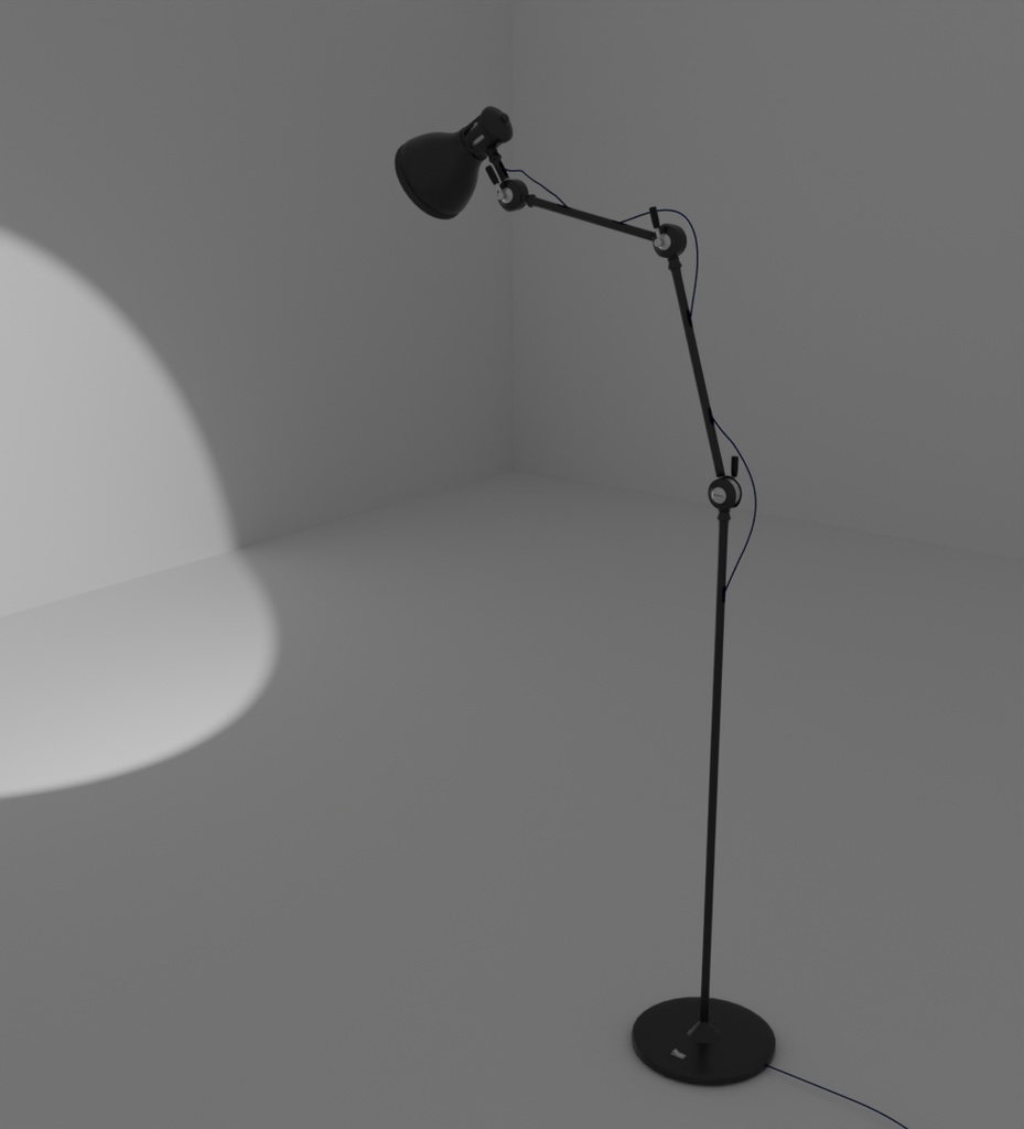 【Blender】 シンプルスタンドライト・アームライト simple stand light, arm light【VRChat】
