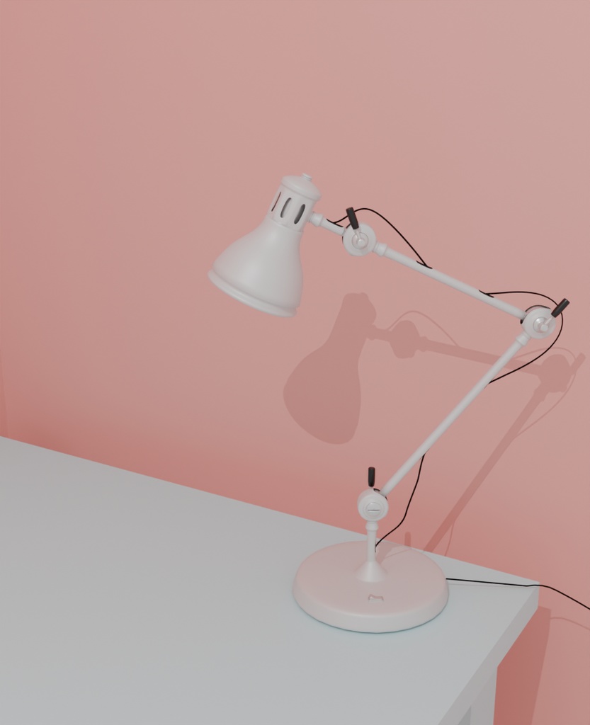 【Blender】 シンプルスタンドライト・アームライト simple stand light, arm light【VRChat】