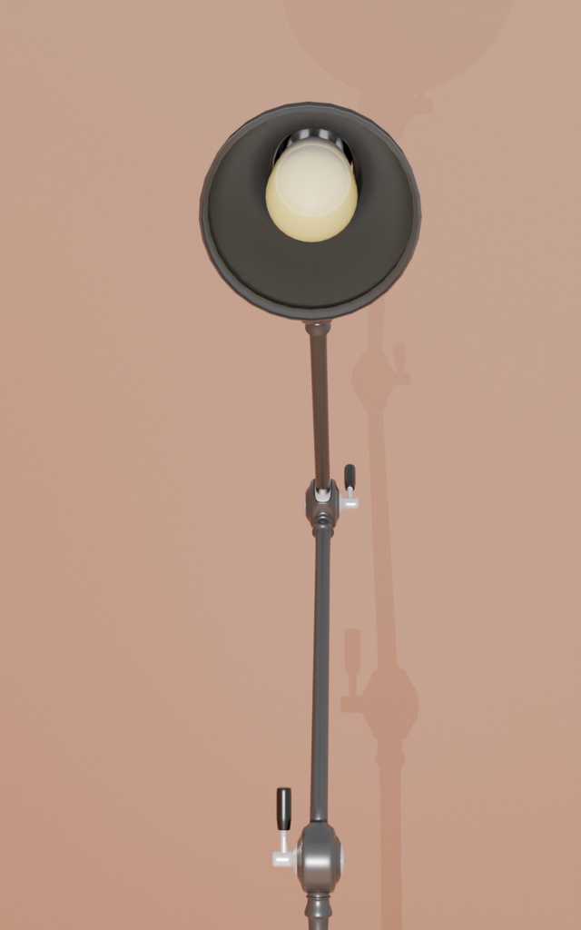 【Blender】 シンプルスタンドライト・アームライト simple stand light, arm light【VRChat】