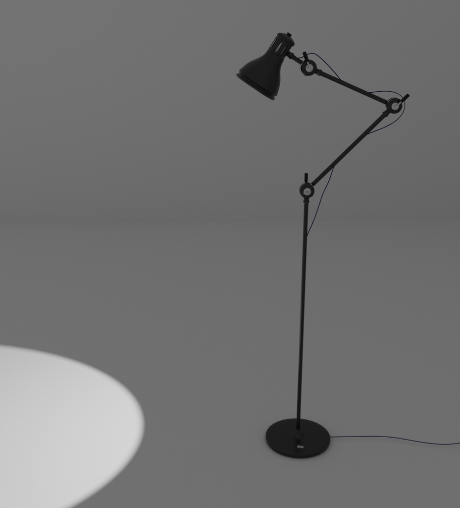 【Blender】 シンプルスタンドライト・アームライト simple stand light, arm light【VRChat】