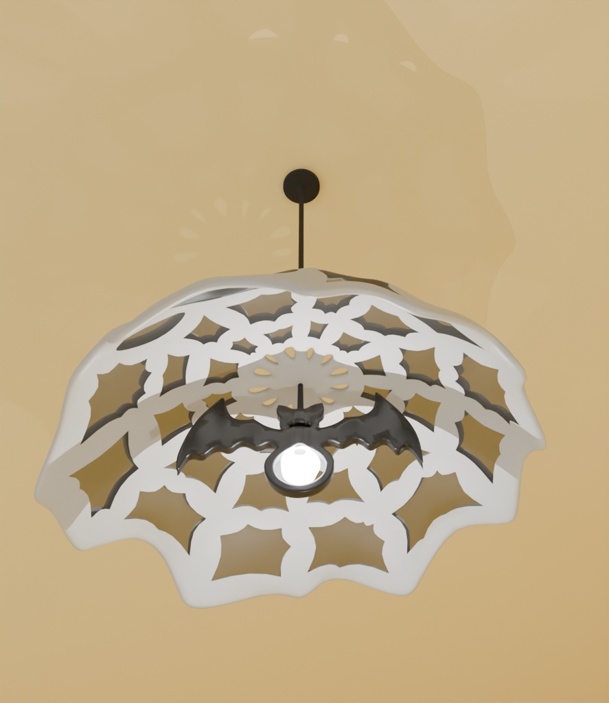 【Blender】 ハロウィンペンダントライト halloween pendant light【VRChat】