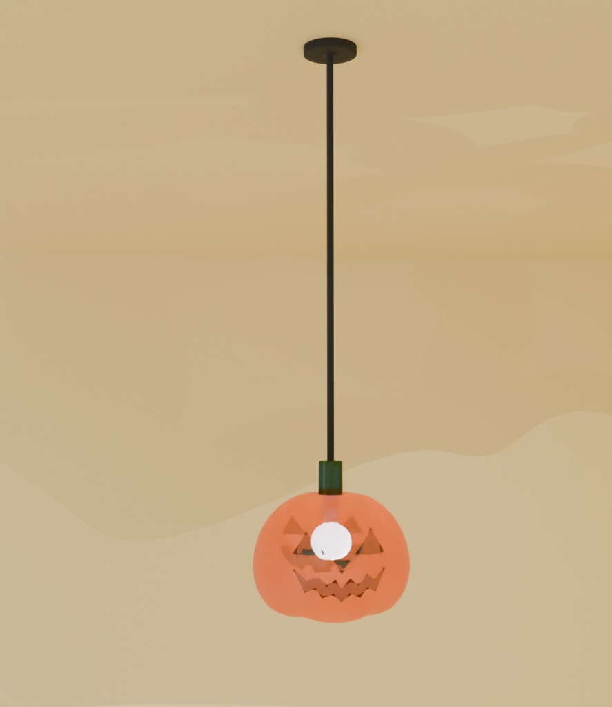 【Blender】 ハロウィンペンダントライト halloween pendant light【VRChat】