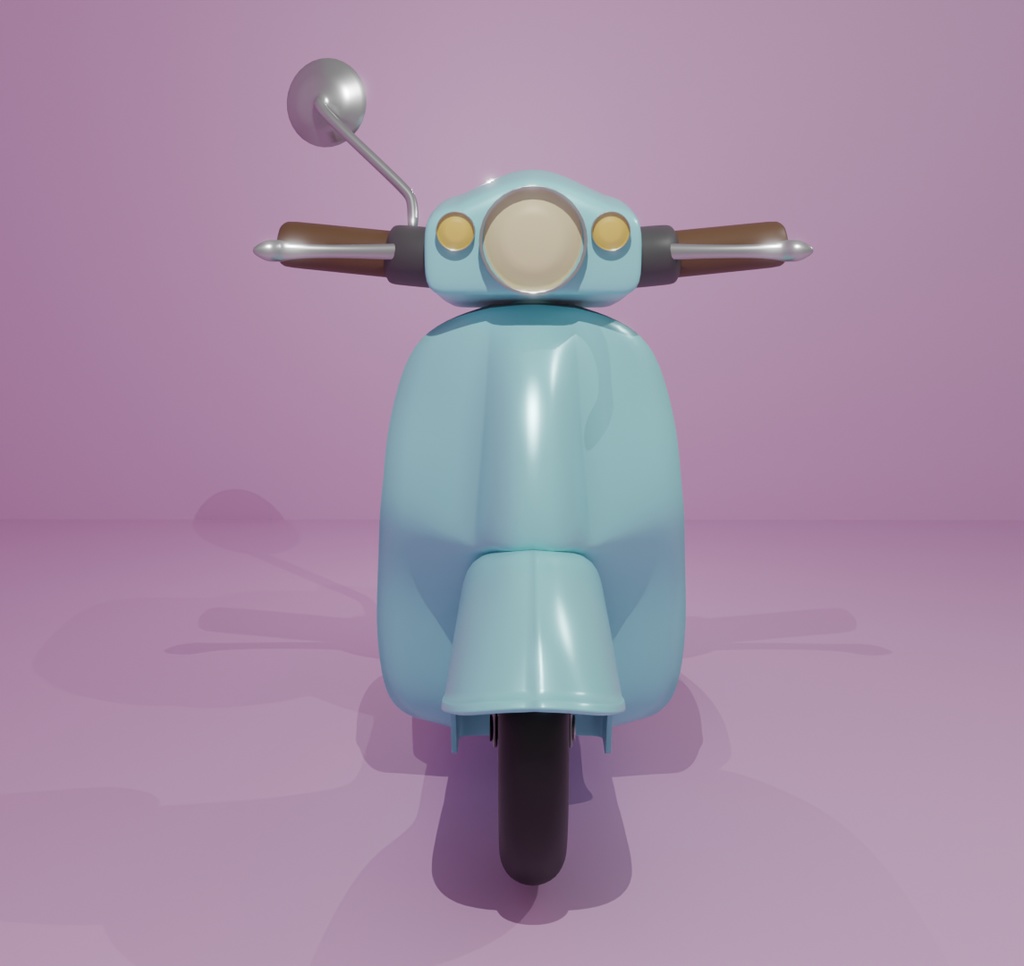 【Blender】 かわいいスクーター kawaii scooter【VRChat】