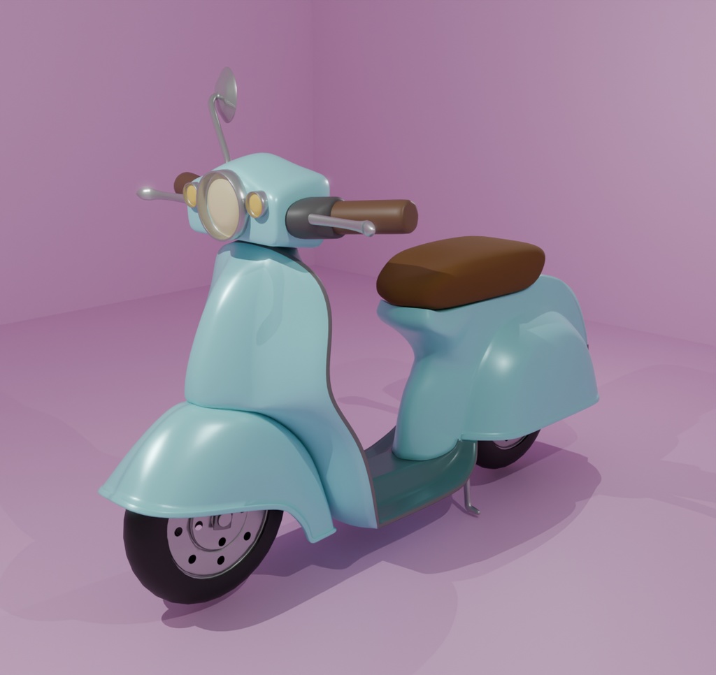 【Blender】 かわいいスクーター kawaii scooter【VRChat】