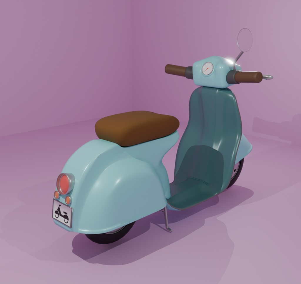 【Blender】 かわいいスクーター kawaii scooter【VRChat】