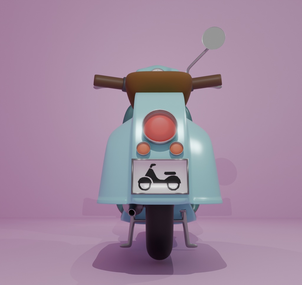 【Blender】 かわいいスクーター kawaii scooter【VRChat】
