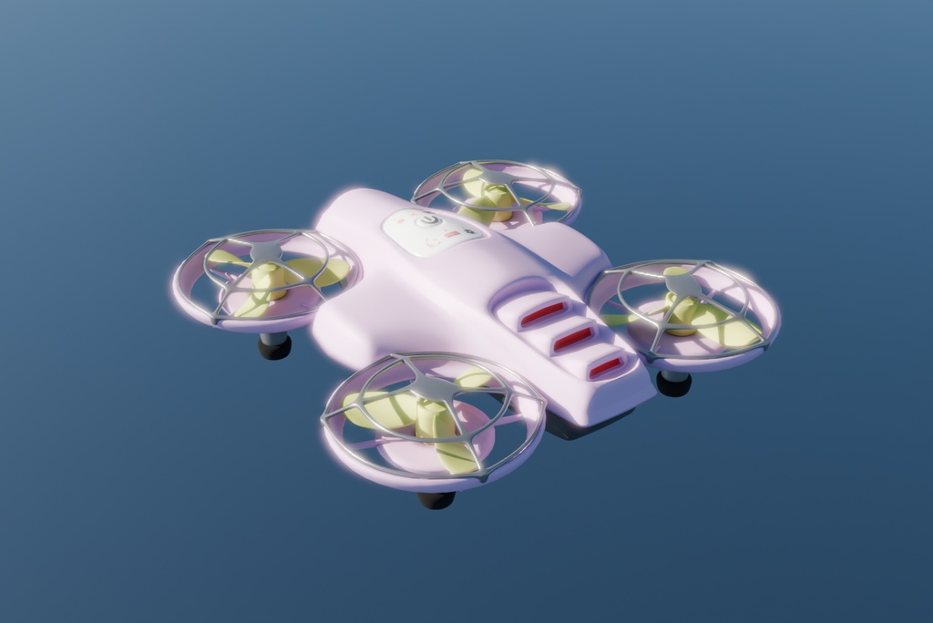 【Blender】 かわいいドローン kawaii drone【VRChat】