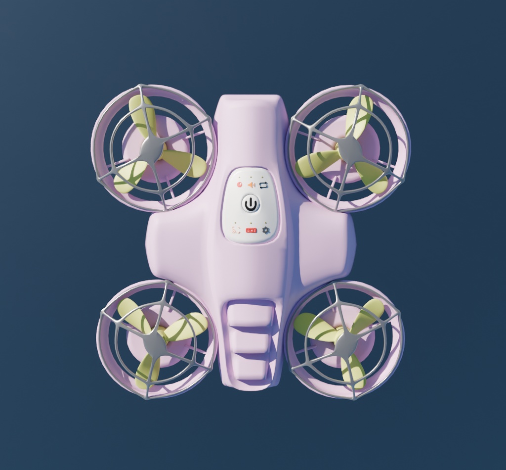 【Blender】 かわいいドローン kawaii drone【VRChat】