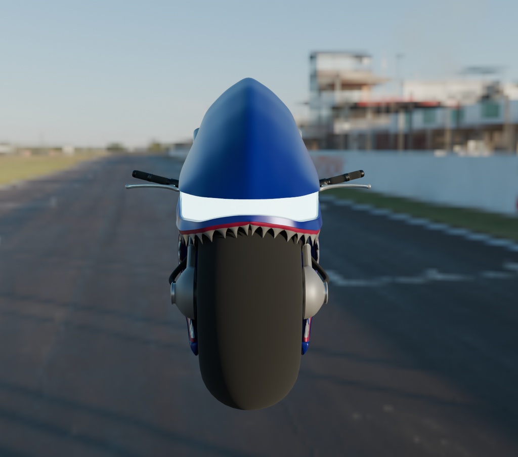 【Blender】 サメのバイク shark motorcycle【VRChat】
