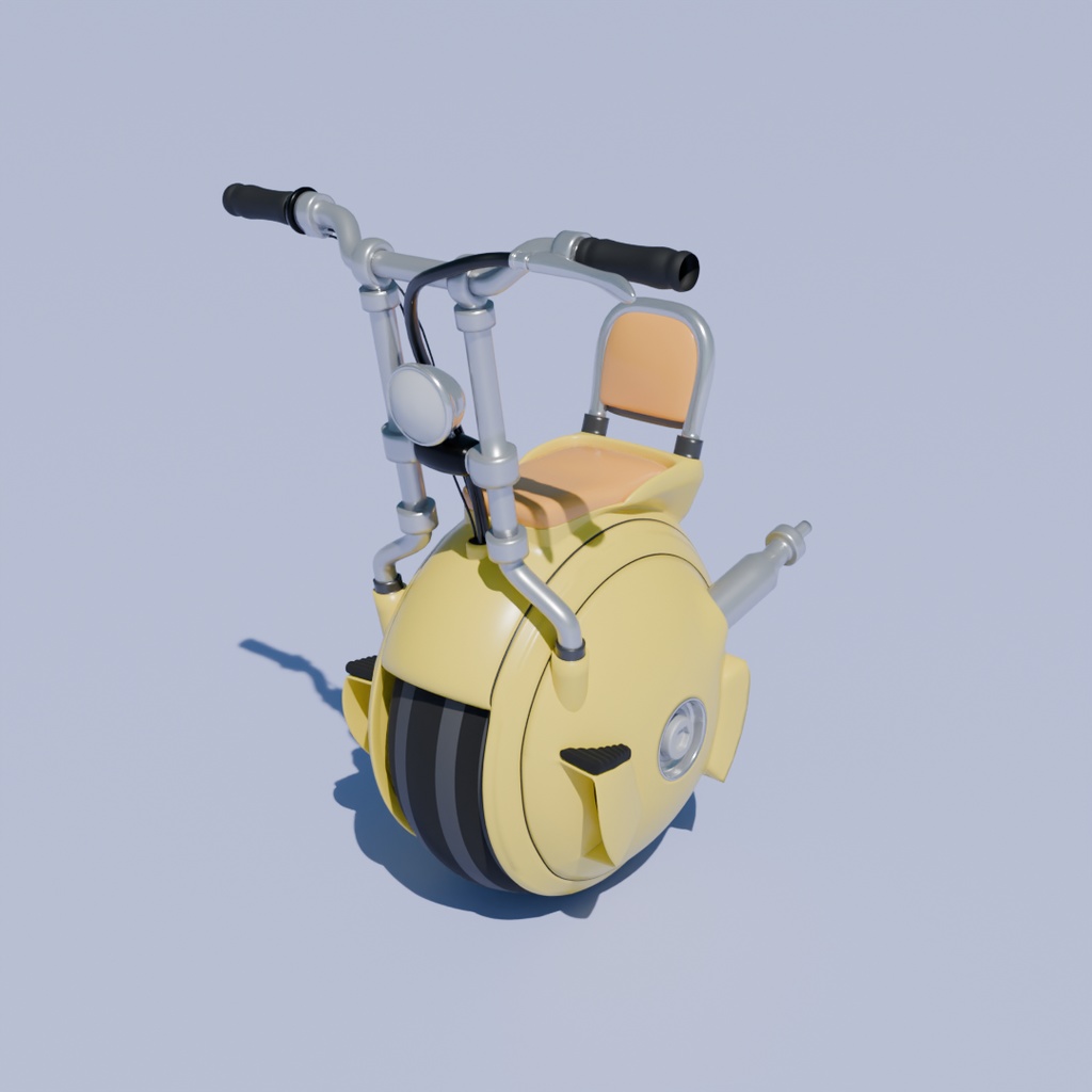 【Blender】 自動一輪車 motor unicycle 【VRChat】