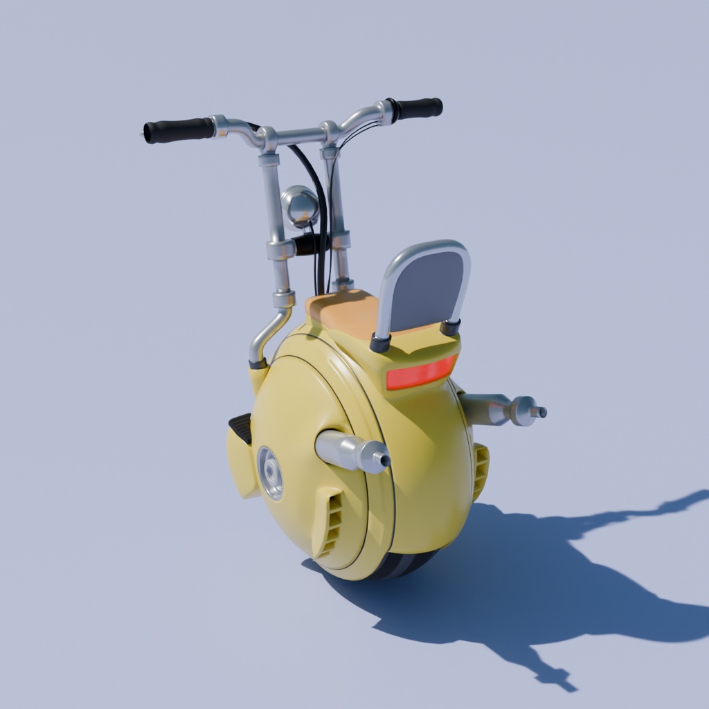 【Blender】 自動一輪車 motor unicycle 【VRChat】
