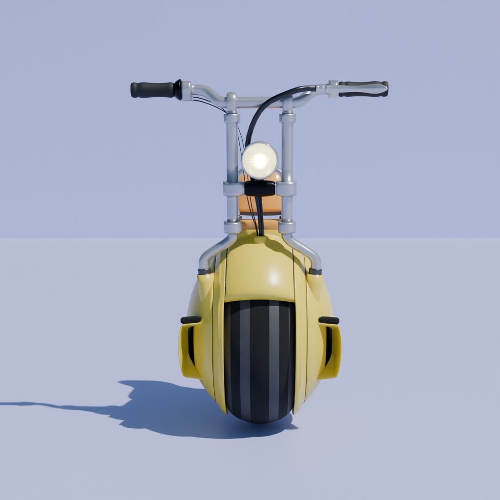 【Blender】 自動一輪車 motor unicycle 【VRChat】