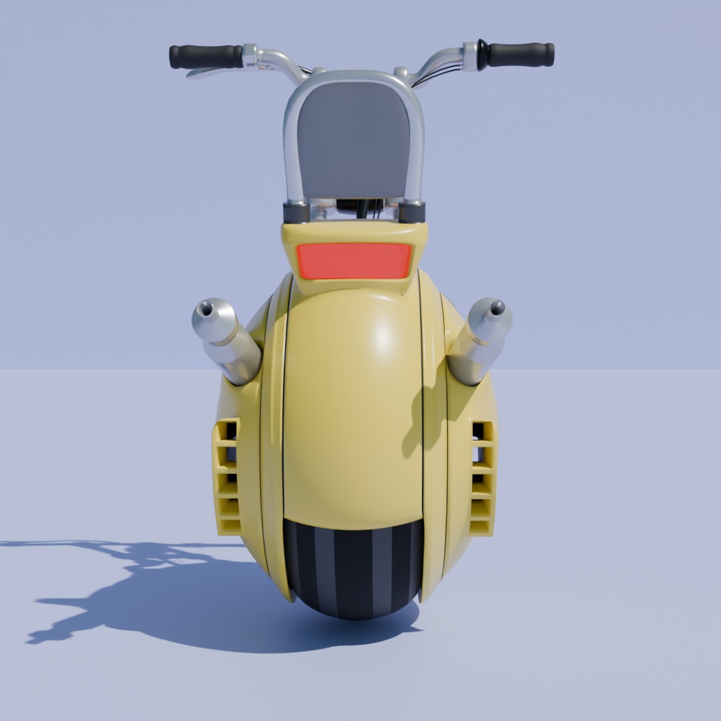 【Blender】 自動一輪車 motor unicycle 【VRChat】