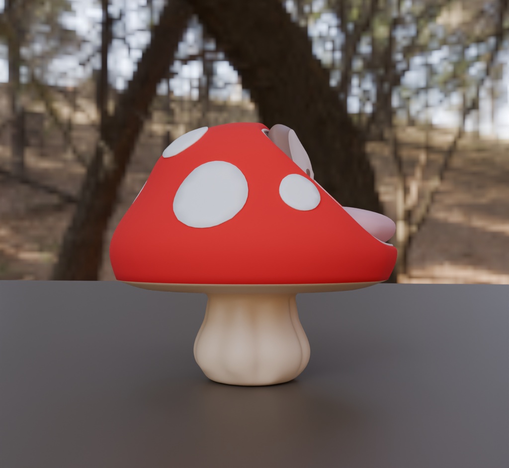 【Blender】 キノコの椅子 mushroom chair 【VRChat】