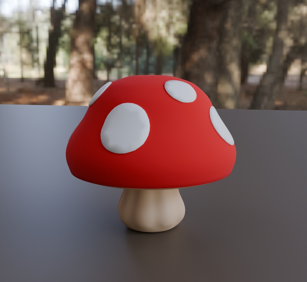 【Blender】 キノコの椅子 mushroom chair 【VRChat】
