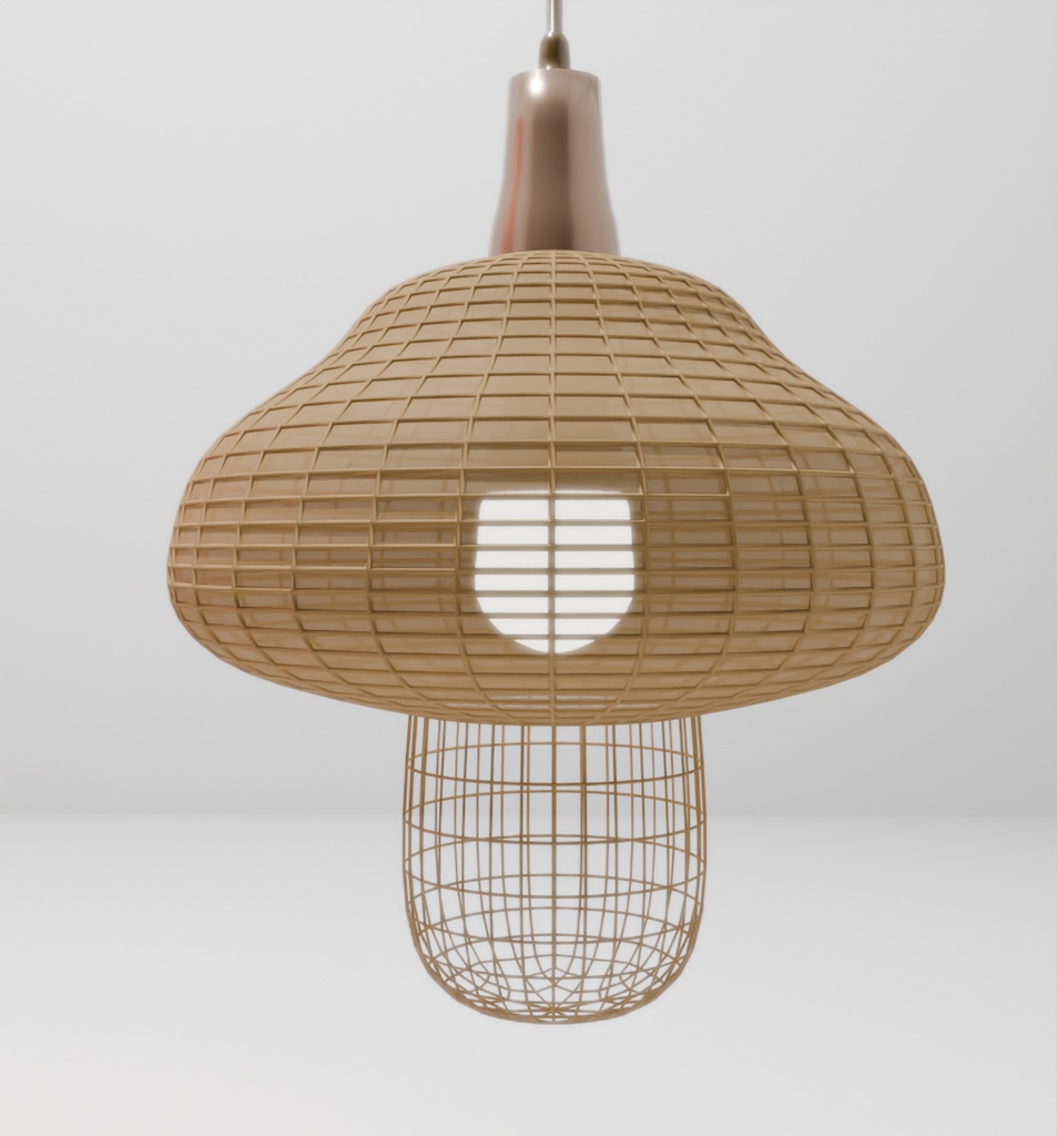 【Blender】 キノコのランプセット mushroom lamp set 【VRChat】