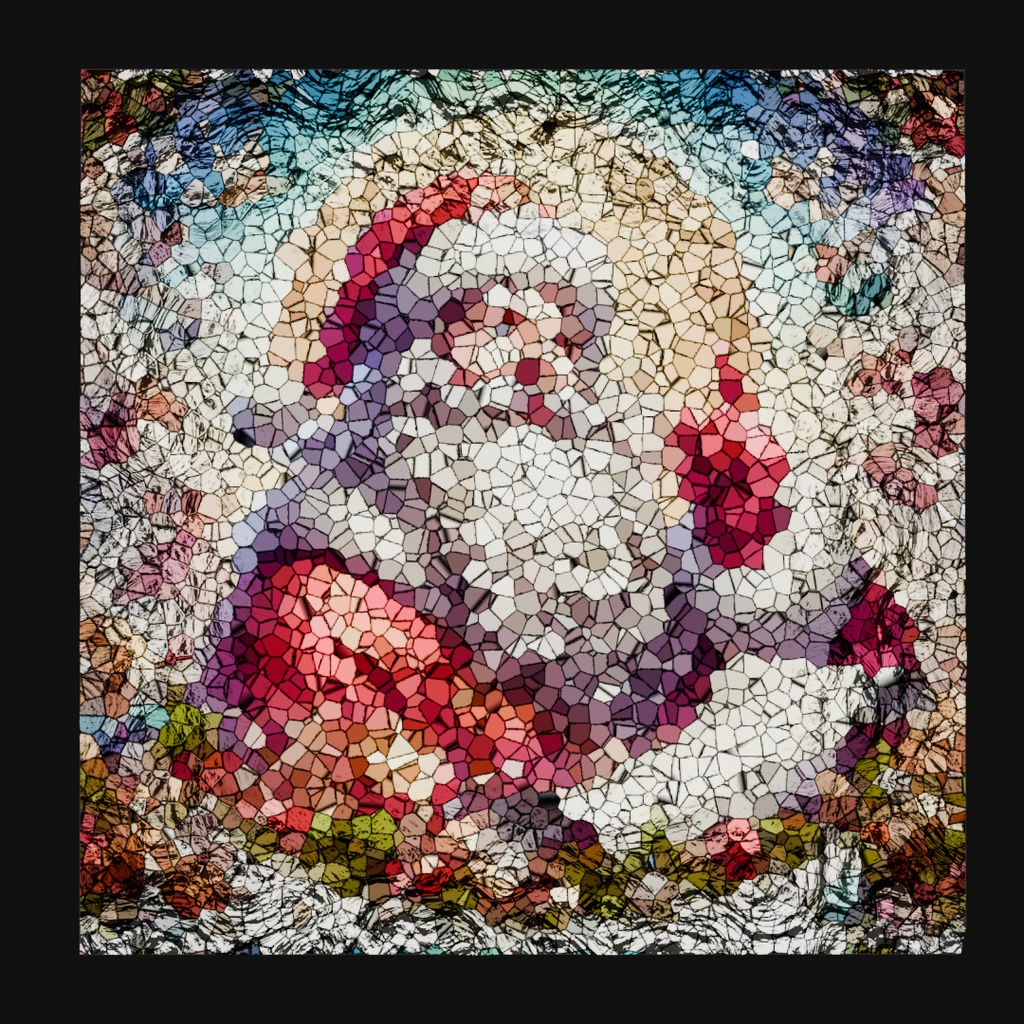【Blender】 クリスマスのステンドグラス christmas stained glass