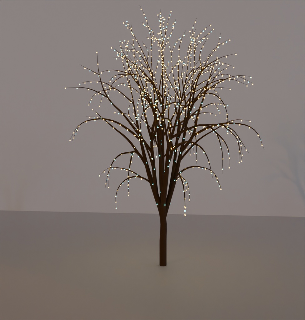 【Blender】 街路樹のイルミネーション Illumination of street trees【VRChat】