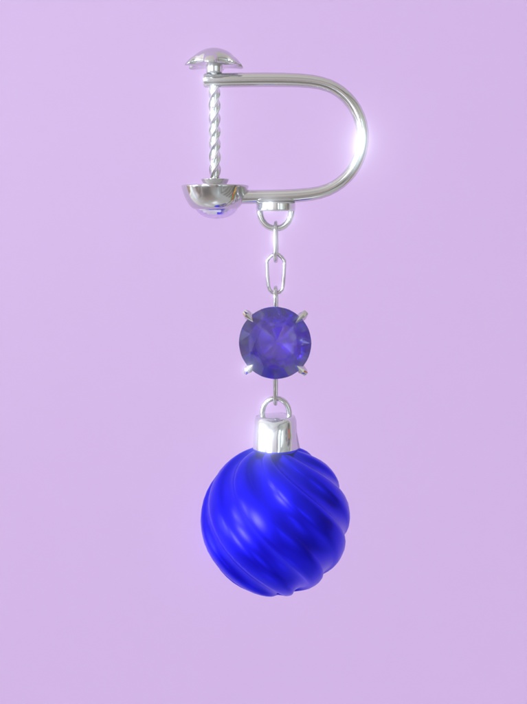 【Blender】 クリスマスオーナメントイヤリングセット christmas ornament earring set【VRChat】