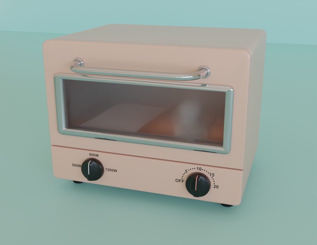 【Blender】 かわいいオーブントースター kawaii toaster oven【VRChat】
