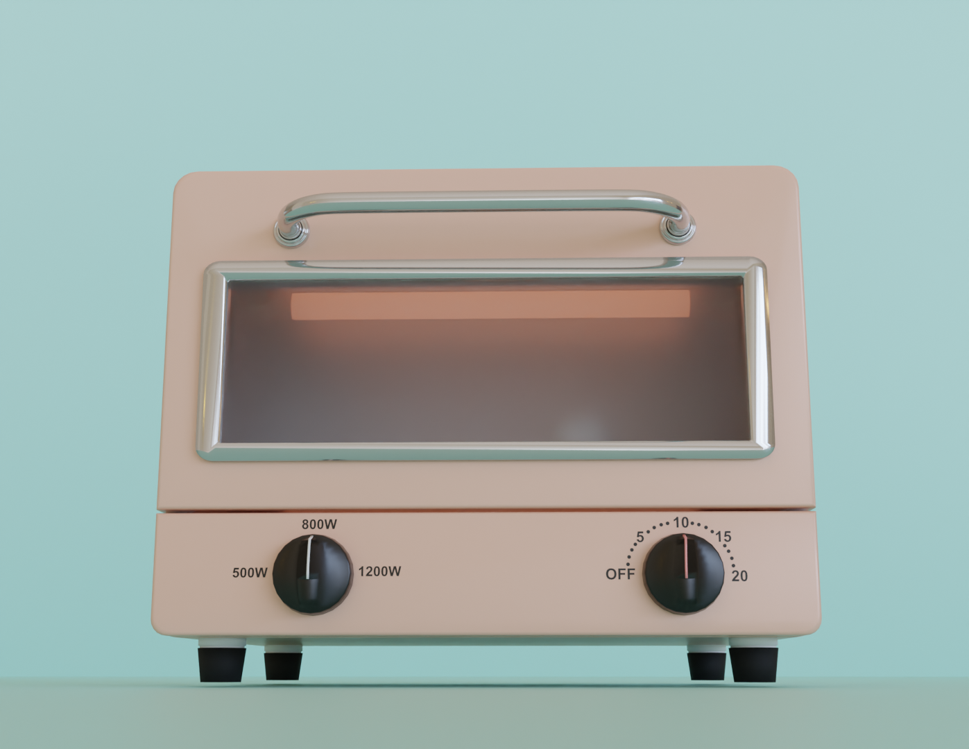 【Blender】 かわいいオーブントースター kawaii toaster oven【VRChat】 - BlenderEffect - BOOTH