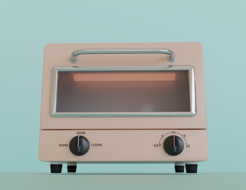 【Blender】 かわいいオーブントースター kawaii toaster oven【VRChat】