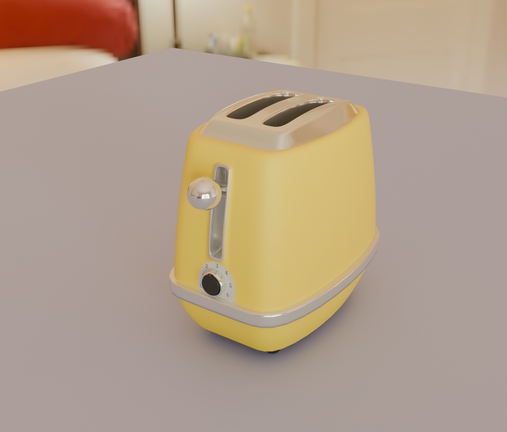 【Blender】 かわいいポップアップトースター kawaii pop up toaster【VRChat】