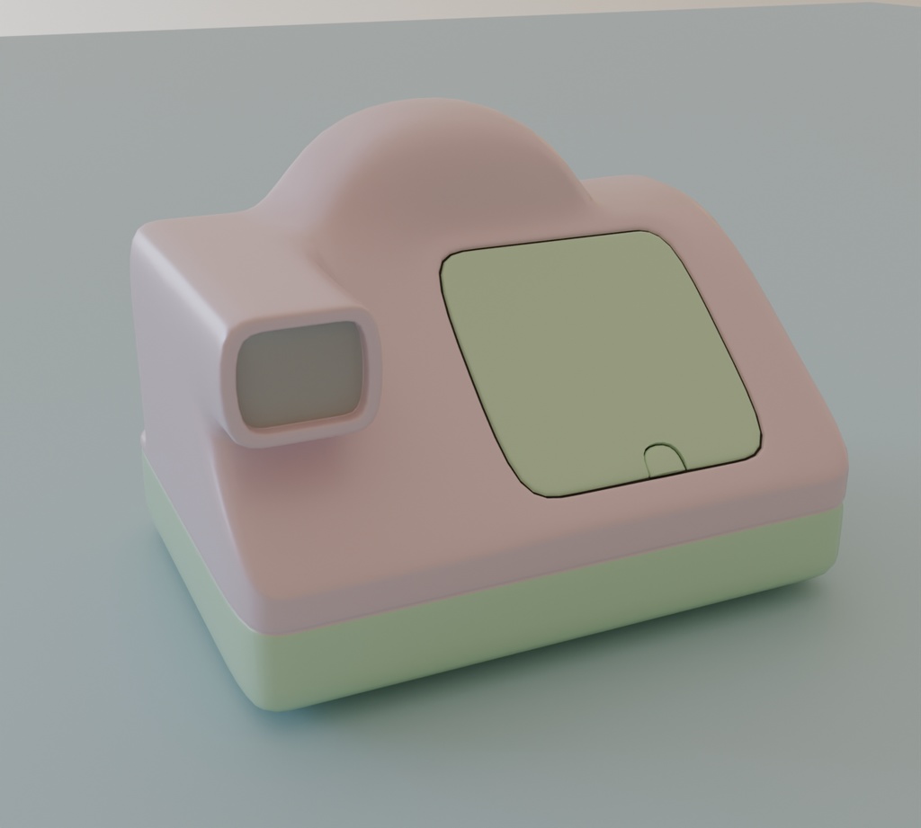 【Blender】 かわいいインスタントカメラ kawaii instant camera【VRChat】
