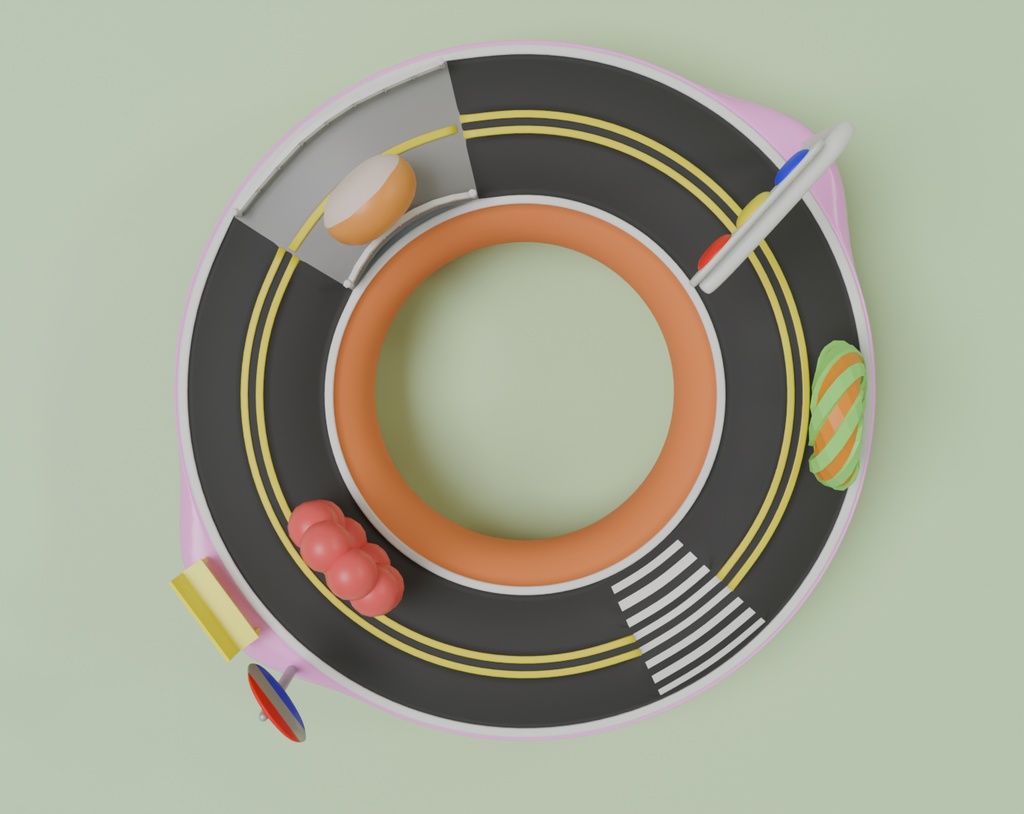 【Blender】 かわいい”道”ナッツ kawaii "do"nuts【VRChat】