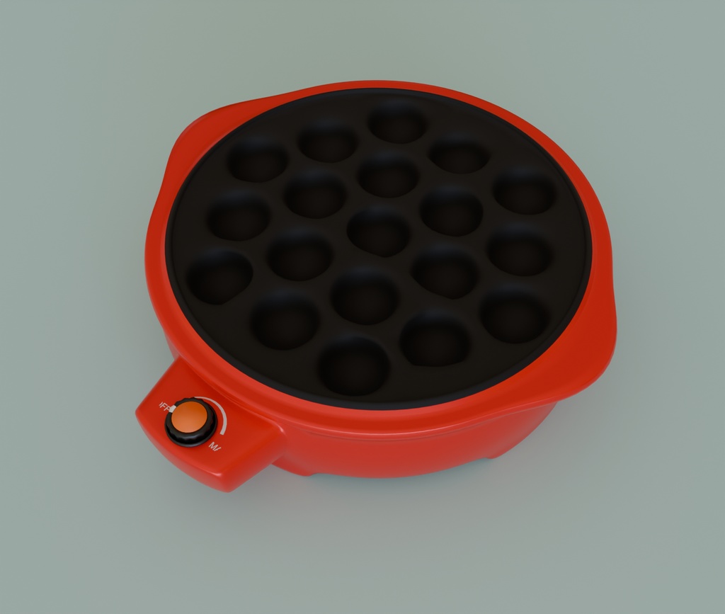 【Blender】 かわいいたこ焼き器 kawaii Takoyaki maker【VRChat】