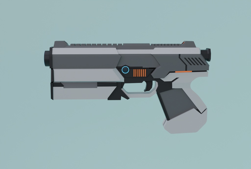 【Blender】 シンプルSFガン simple sci-fi gun【VRChat】