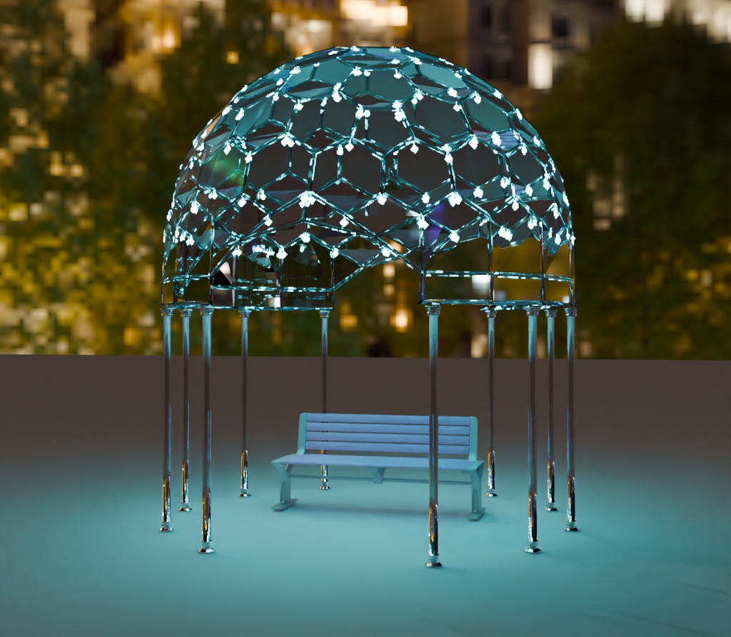 【Blender】 ドームイルミネーション dome illumination【VRChat】