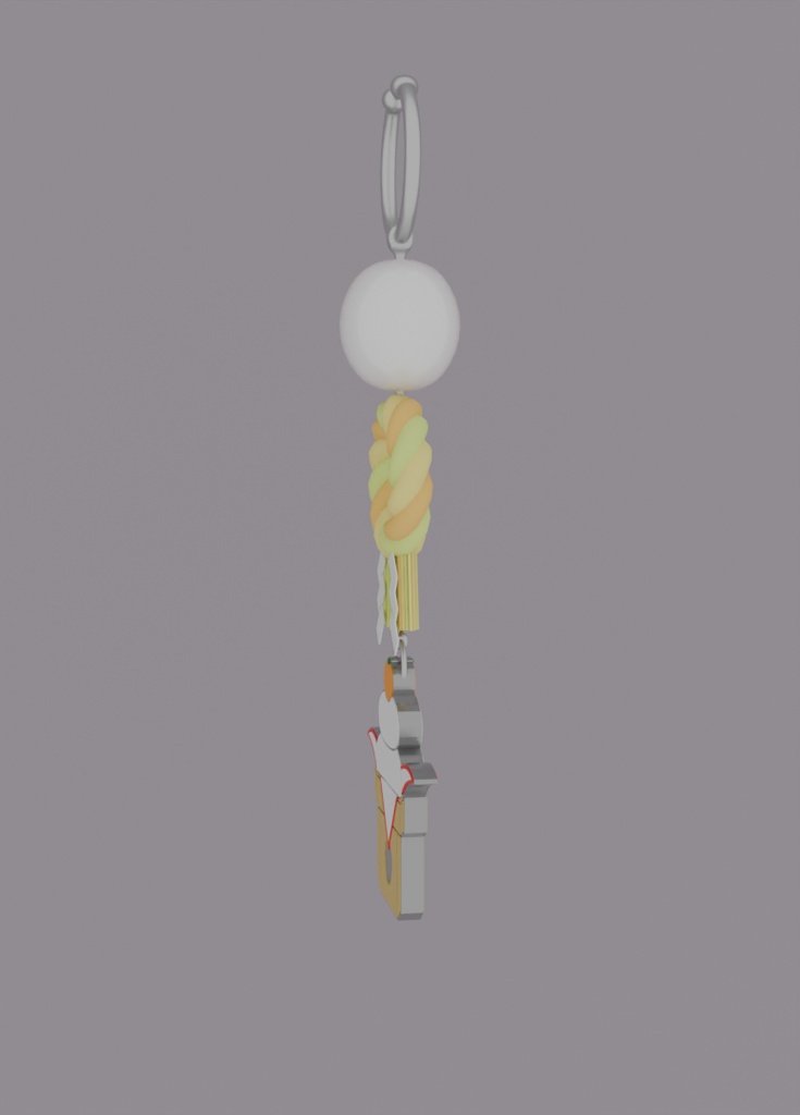 【Blender】お正月のプレートイヤリング Valentine's Day chocolate【VRChat】